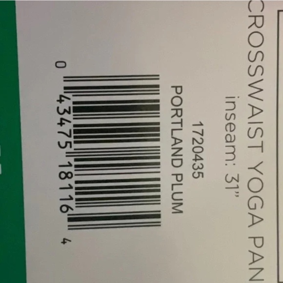 🎈FINAL CLEARANCE Jockey Ladies' Cross Waist Yoga Pant NEW - Picture 4 of 5